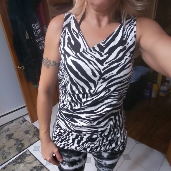 Don't Want to Wait Zebra Print Top